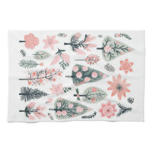 Weihnachten Pink Tree Abstrakt Doodles