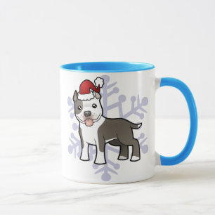 Weihnachten Pitbull/amerikanisches Staffordshire Tasse