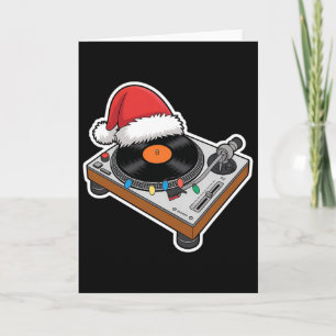 Weihnachten Plattenspieler Festlich Feiertage Xmas Karte