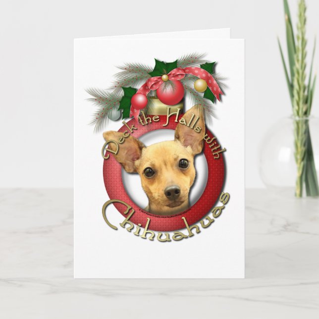 Weihnachten - Plattform die Hallen - Chihuahua - (Vorderseite)