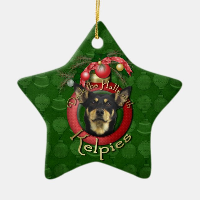 Weihnachten - Plattform die Hallen - Kelpies Keramikornament (Vorne)