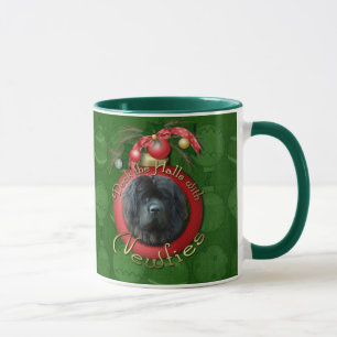 Weihnachten - Plattform die Hallen - Newfie Tasse