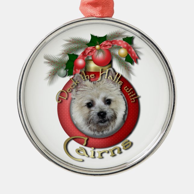 Weihnachten - Plattform die Hallen - Steinhaufen - Ornament Aus Metall (Vorne)