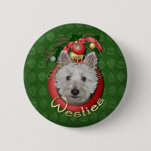 Weihnachten - Plattform die Hallen - Westies - Button