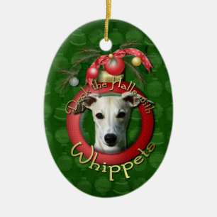 Weihnachten - Plattform die Hallen - Whippets Keramik Ornament
