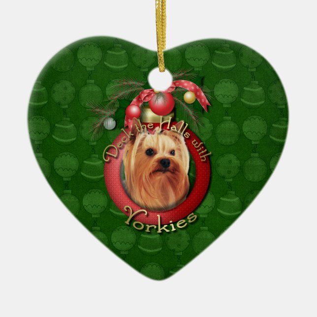 Weihnachten - Plattform die Hallen - Yorkshire Keramik Ornament (Vorne)