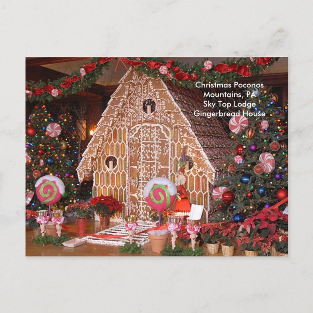 Weihnachten Poconos Berge, PA Sky Top Lodge (Vorderseite)