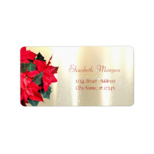 Weihnachten-Poinsettia, Gold