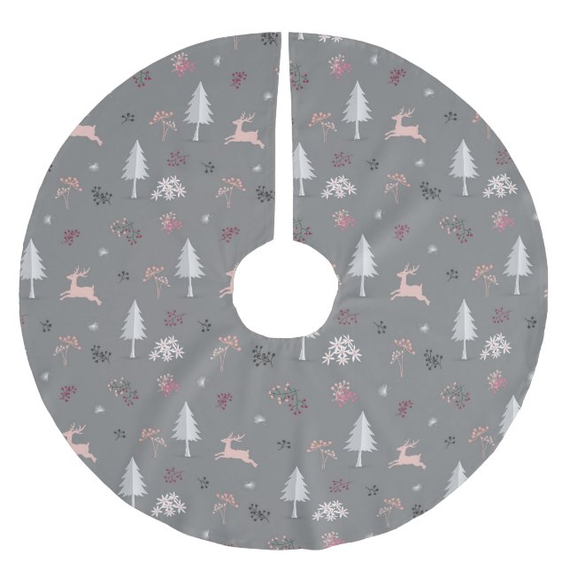 Weihnachten Polyester Weihnachtsbaumdecke (Vorderseite)