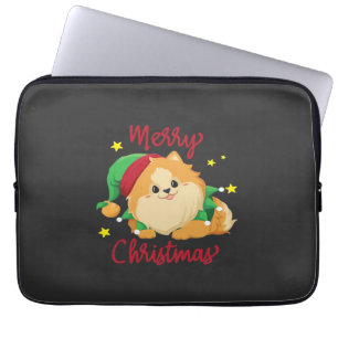 Weihnachten Pomeranian Frohe Weihnachten Essential Laptopschutzhülle