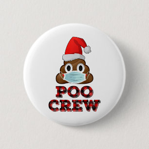 Weihnachten Poo Crew Shirt Face Maske Gekackt Emoj Button