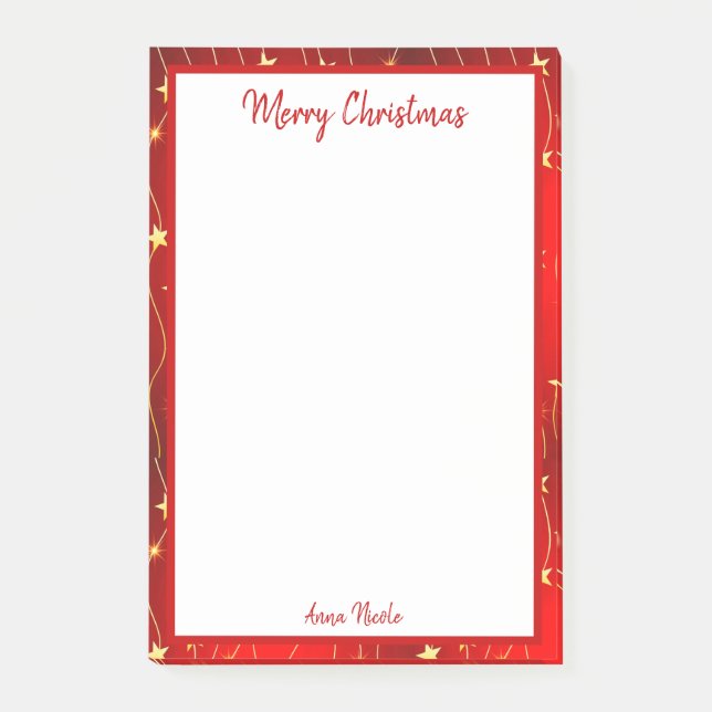 Weihnachten Post-it Klebezettel (Vorderseite)
