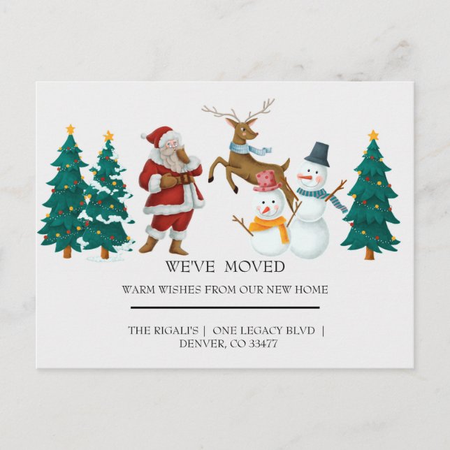 Weihnachten Postkarte (Vorderseite)