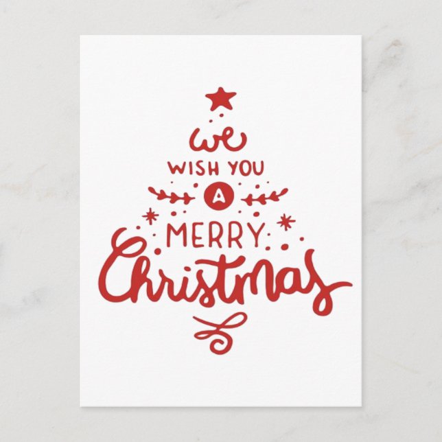 Weihnachten Postkarte (Vorderseite)