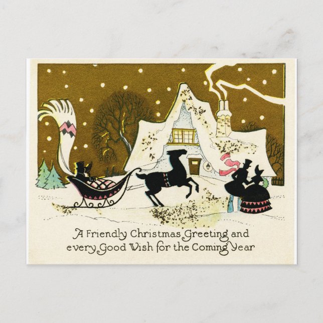 Weihnachten Postkarte (Vorderseite)