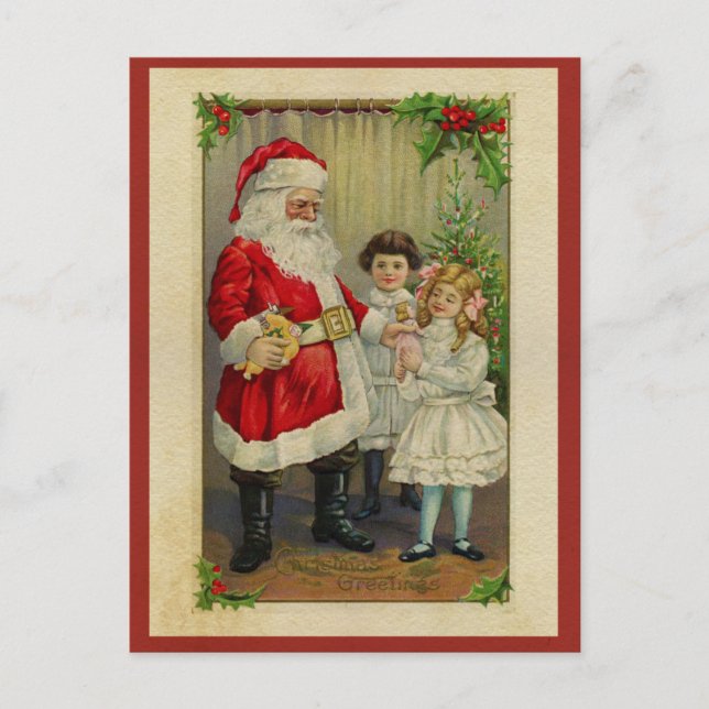 Weihnachten Postkarte (Vorderseite)