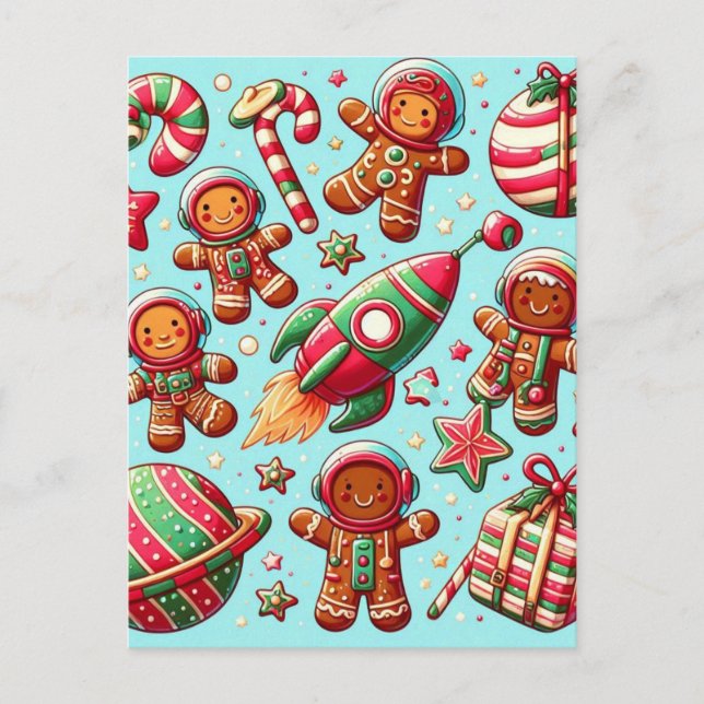 Weihnachten Postkarte (Vorderseite)