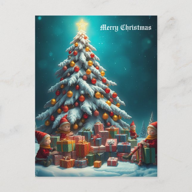 Weihnachten Postkarte (Vorderseite)