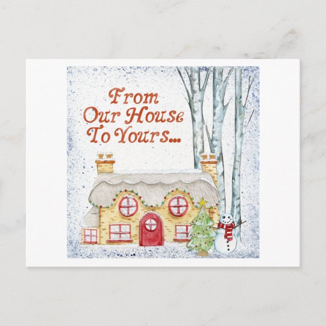 Weihnachten Postkarte (Vorderseite)