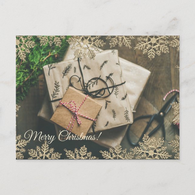 Weihnachten Postkarte (Vorderseite)