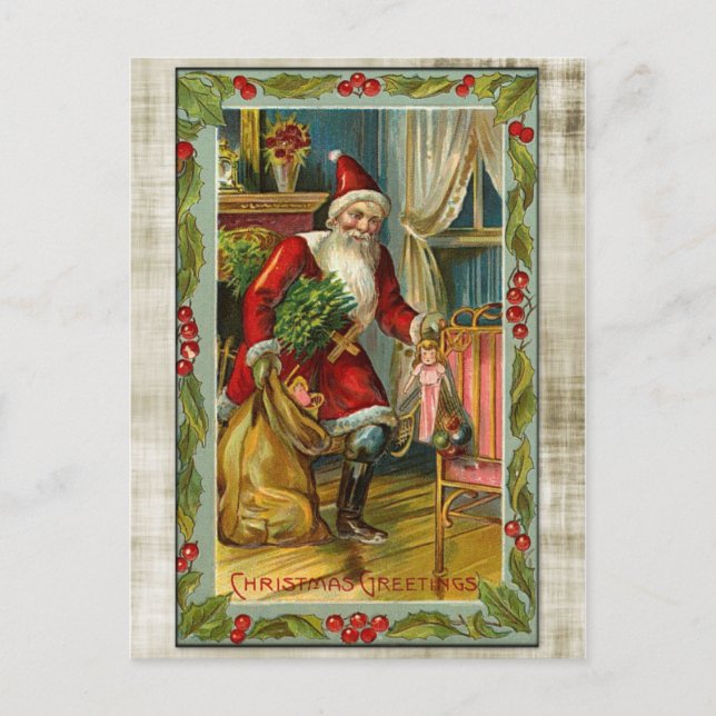 Weihnachten Postkarte (Vorderseite)