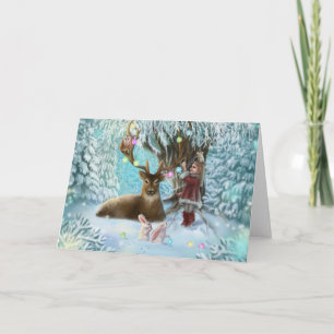 Weihnachten-Postkarte Feiertagskarte