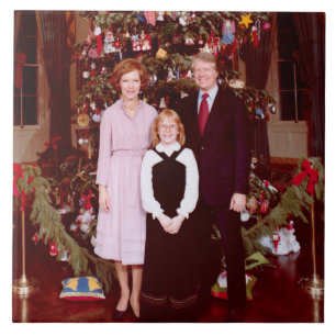 Weihnachten Präsident James Jimmy Carter Weißen Ha Fliese