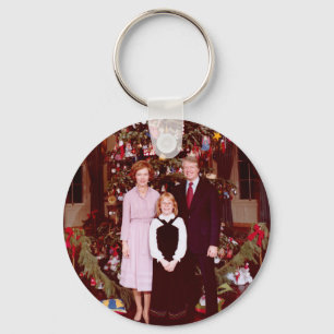 Weihnachten Präsident James Jimmy Carter Weißen Ha Schlüsselanhänger