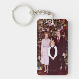 Weihnachten Präsident James Jimmy Carter Weißen Ha Schlüsselanhänger