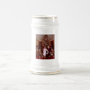 Weihnachten Präsident James Jimmy Carter Weißes Ha Bierglas