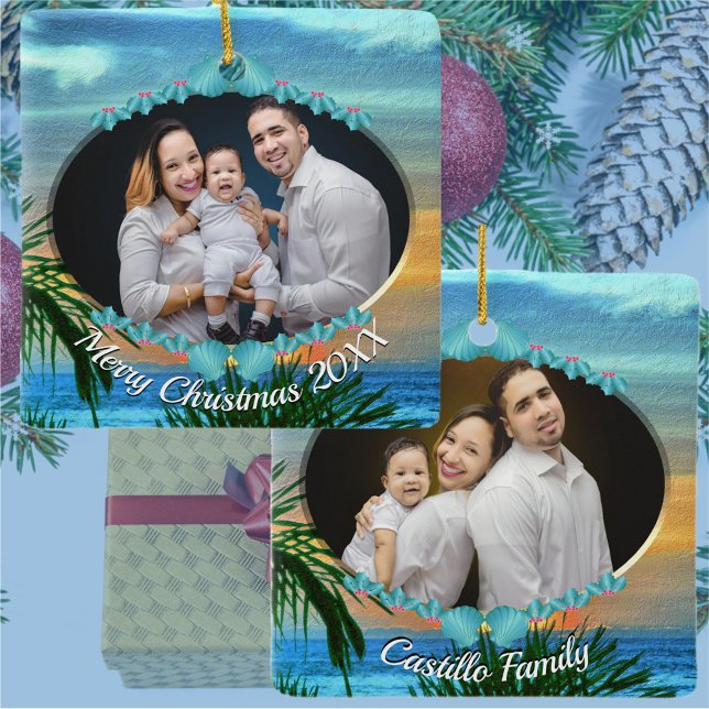 Weihnachten Puerto Sunset 1557 Keramikornament (Von Creator hochgeladen)