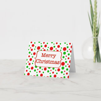 Weihnachten punktiert frohe Weihnacht-Karte