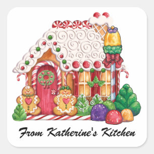 Weihnachten Quadratischer Aufkleber