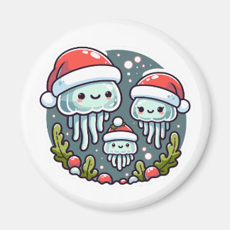 Weihnachten Quallen Familie Magnet