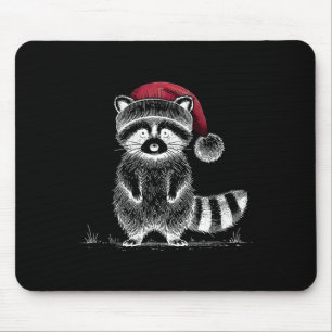 Weihnachten Raccoon Weihnachtsmannmütze Müll Panda Mousepad