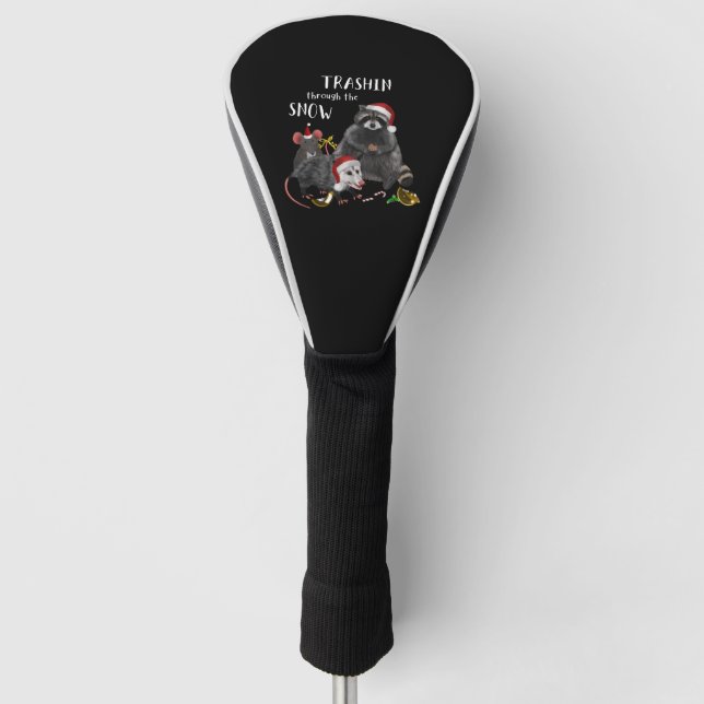 Weihnachten - Racoon Mouse Rat Opossum Golf Headcover (Vorderseite)