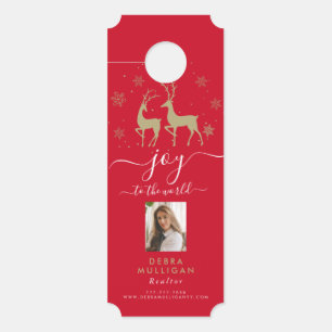 Weihnachten Real Anwesen Marketing Door Hanger Türanhänger