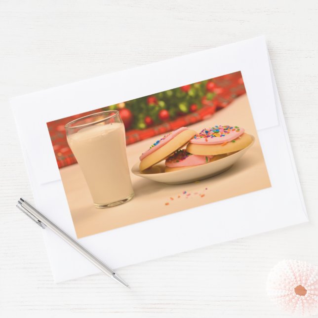 Weihnachten Rechteckiger Aufkleber (Umschlag)