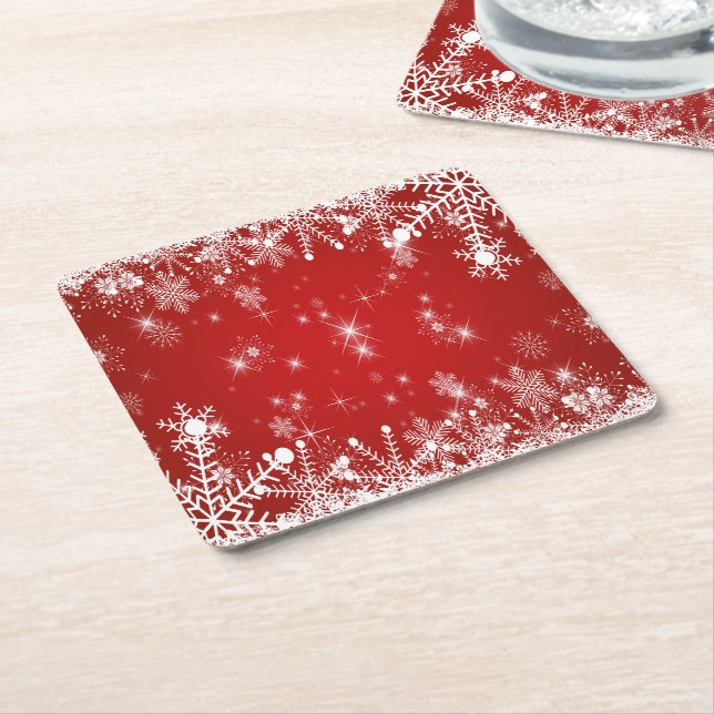 Weihnachten Rechteckiger Pappuntersetzer (angewinkelt)