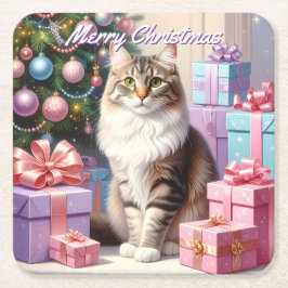 Weihnachten Rechteckiger Pappuntersetzer