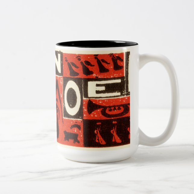 Weihnachten Red Zweifarbige Tasse (Rechts)