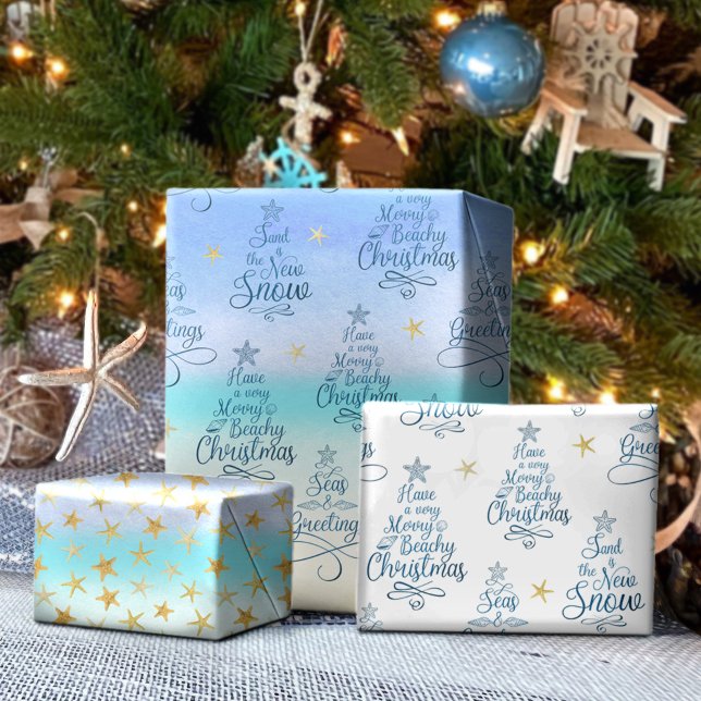 Weihnachten Redewendungen an der Küste Geschenkpapier Set (Von Creator hochgeladen)