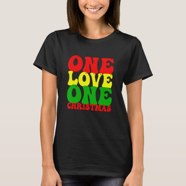 Weihnachten Reggae Rasta T-Shirt (Vorderseite)