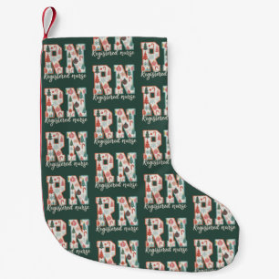 Weihnachten registrierte Pflegekraft Crew RN Feier Kleiner Weihnachtsstrumpf
