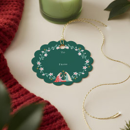 Weihnachten Religiöse Krippe Star von Bethlehem Geschenkanhänger