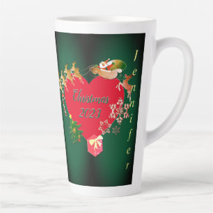 Weihnachten - Rentier Latte-Tasse Milchtasse