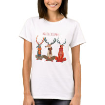 Weihnachten Rentieryoga. Elch
