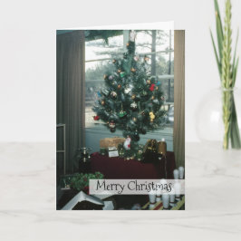 Weihnachten Retro Holiday Tree mit Tinsel und Gesc