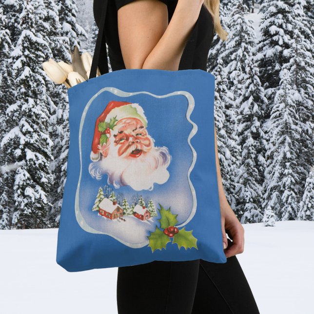 Weihnachten, Retro Jolly Weihnachtsmann Tasche (Von Creator hochgeladen)