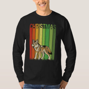 Weihnachten Retro Kojote Süße Gruppe Passende Xmas T-Shirt